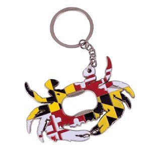 Maryland Flag Crab Keyring Bottle Opener - NEW Fast Ship
